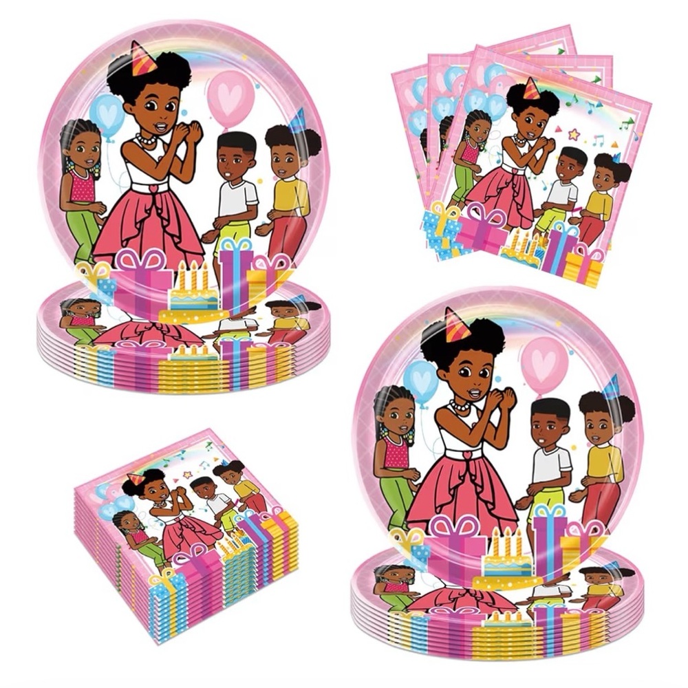 Gracies Corner Birthday include  20 Napkins, 20 Plates, for Gracies Corner